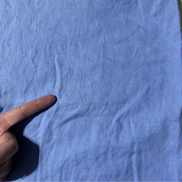 John Mark Women's Large Blue Top Tunic 100% Linen‎ - Picture 8 of 10